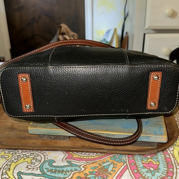 Dooney & Bourke Black Lexington Essential LeatherTote Handbag + Dust Bag (Z1) - Picture 6 of 11